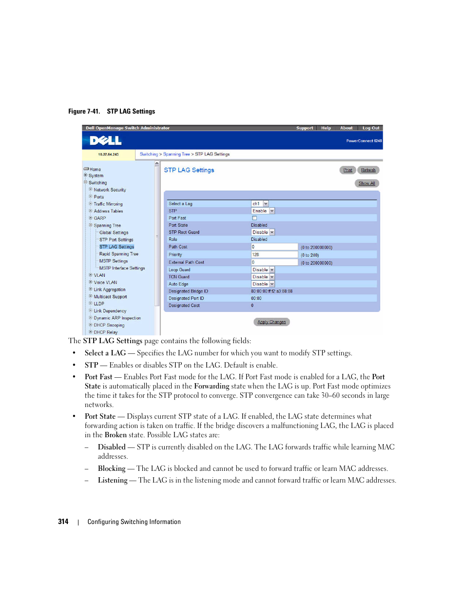 Dell POWEREDGE M1000E User Manual | Page 316 / 737