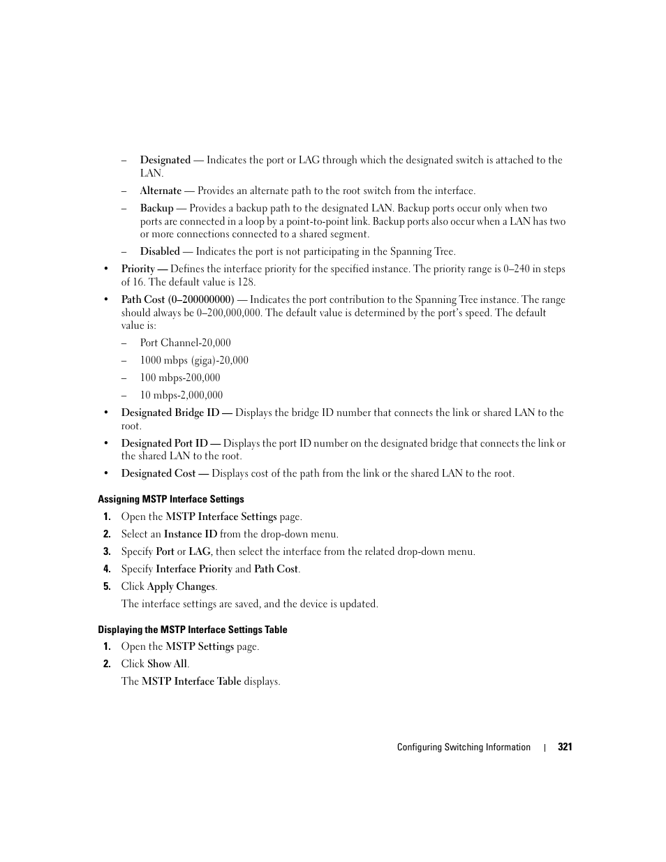 Dell POWEREDGE M1000E User Manual | Page 323 / 737