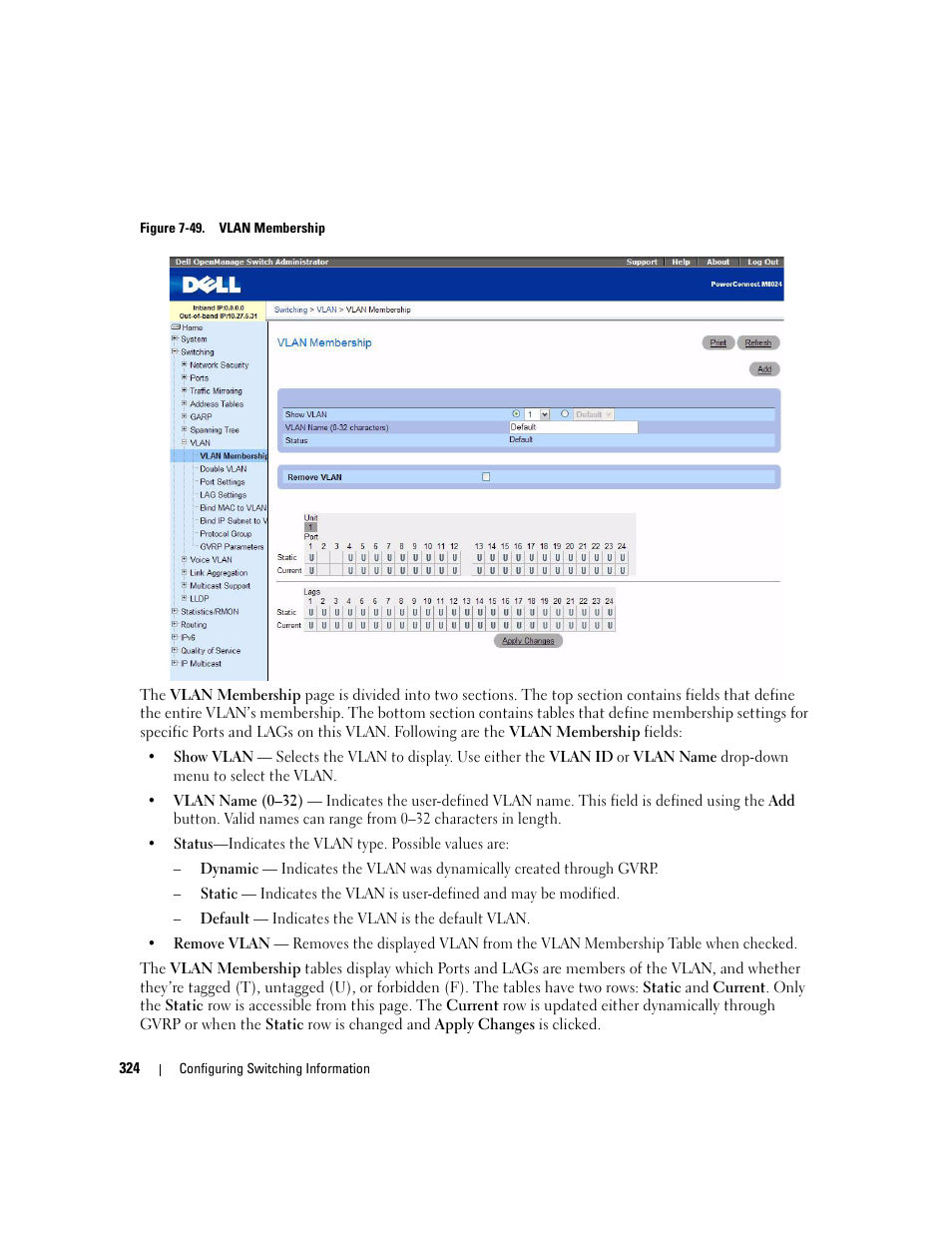 Dell POWEREDGE M1000E User Manual | Page 326 / 737