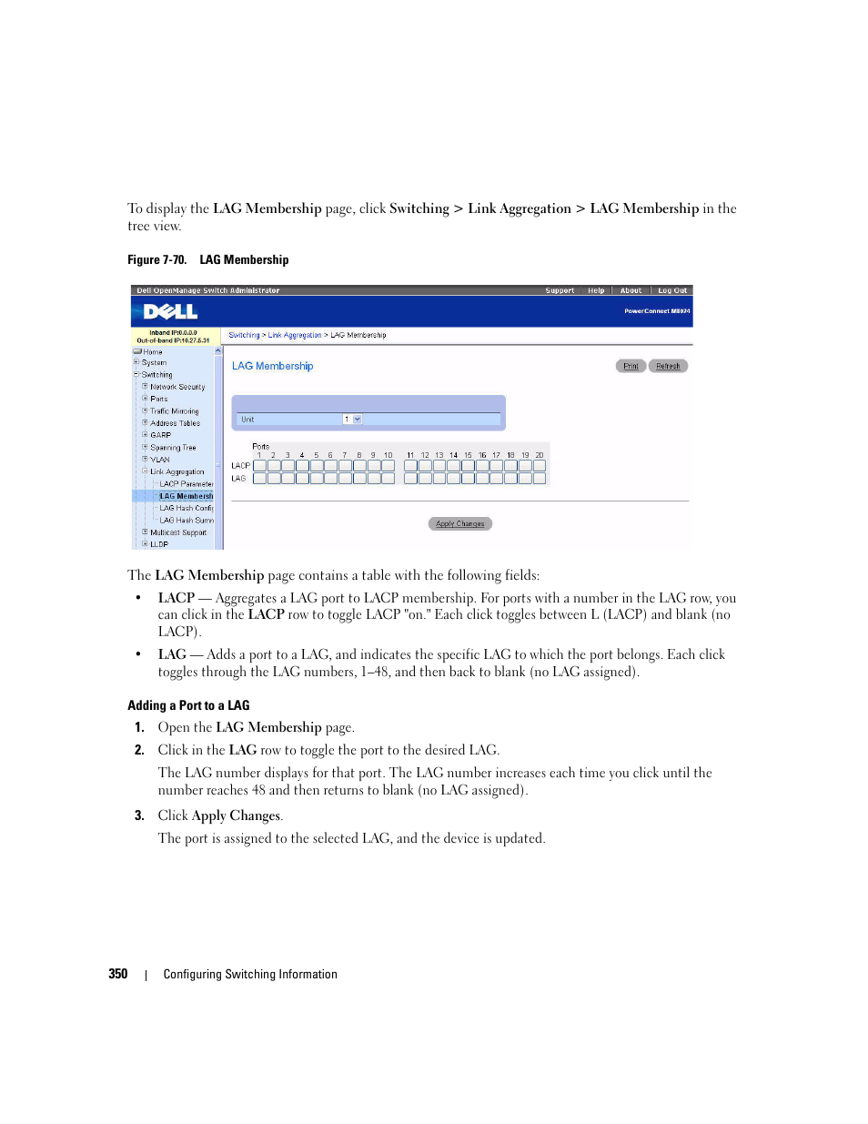 Dell POWEREDGE M1000E User Manual | Page 352 / 737