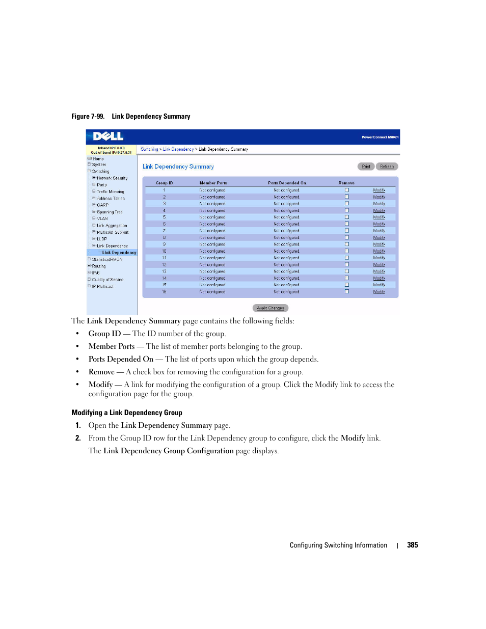 Dell POWEREDGE M1000E User Manual | Page 387 / 737