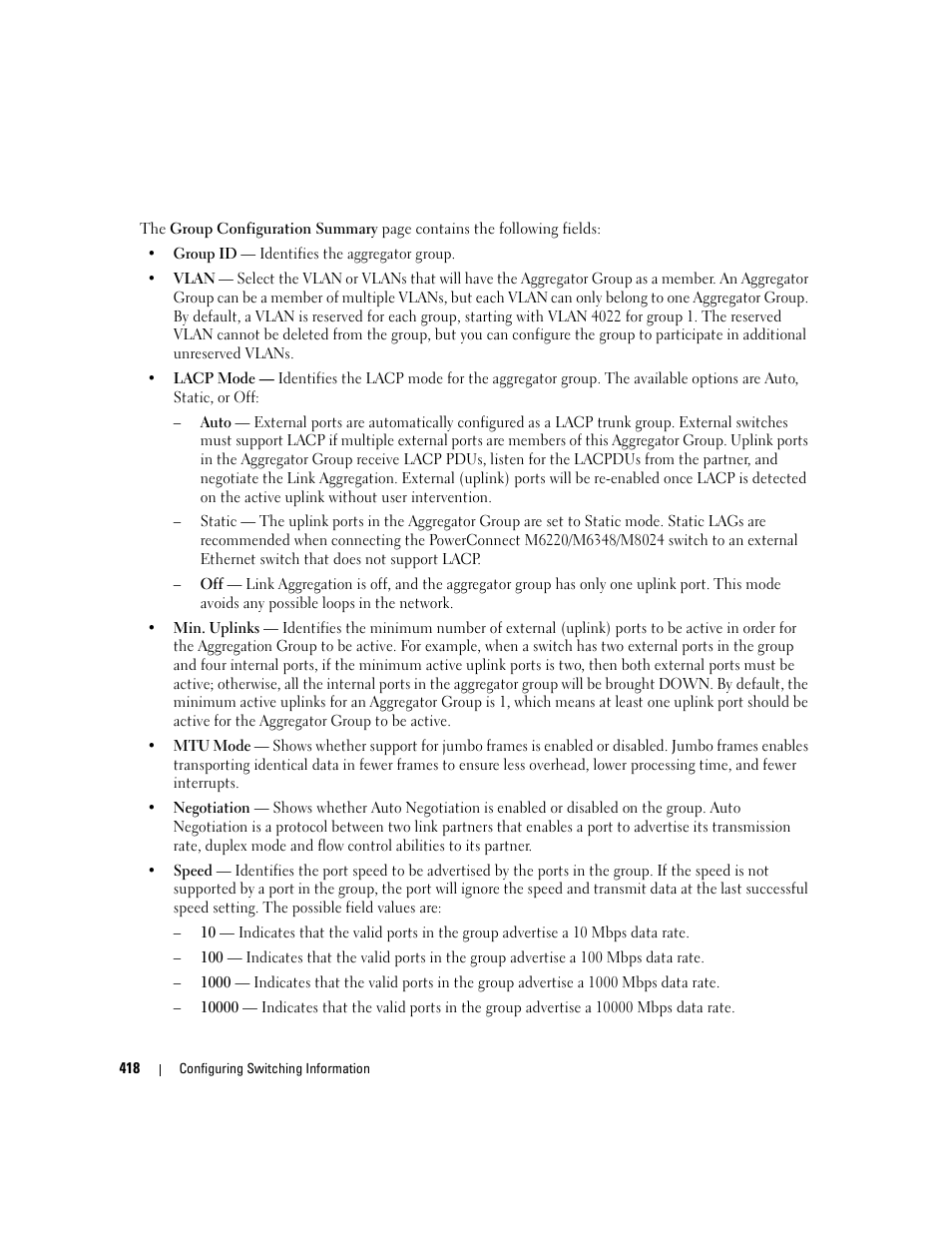 Dell POWEREDGE M1000E User Manual | Page 420 / 737