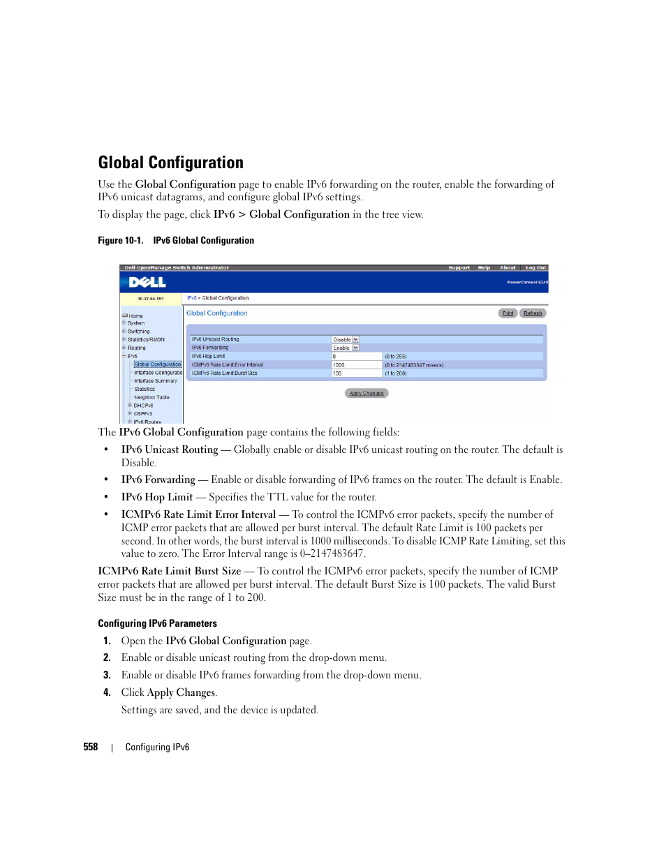 Global configuration | Dell POWEREDGE M1000E User Manual | Page 560 / 737