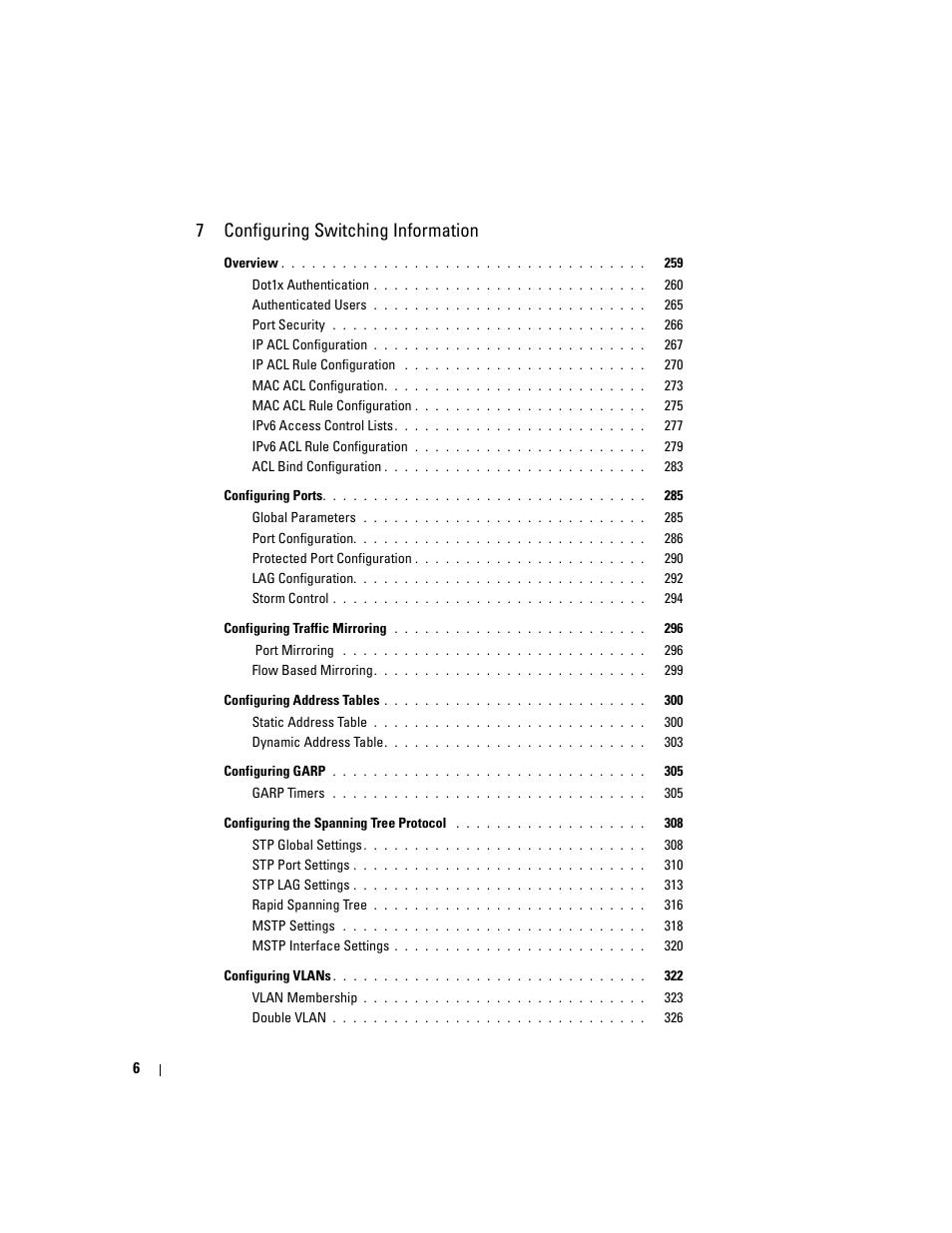 7 configuring switching information | Dell POWEREDGE M1000E User Manual | Page 8 / 737