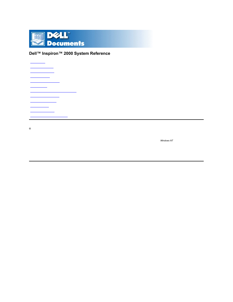 Dell Inspiron 2000 User Manual | 67 pages