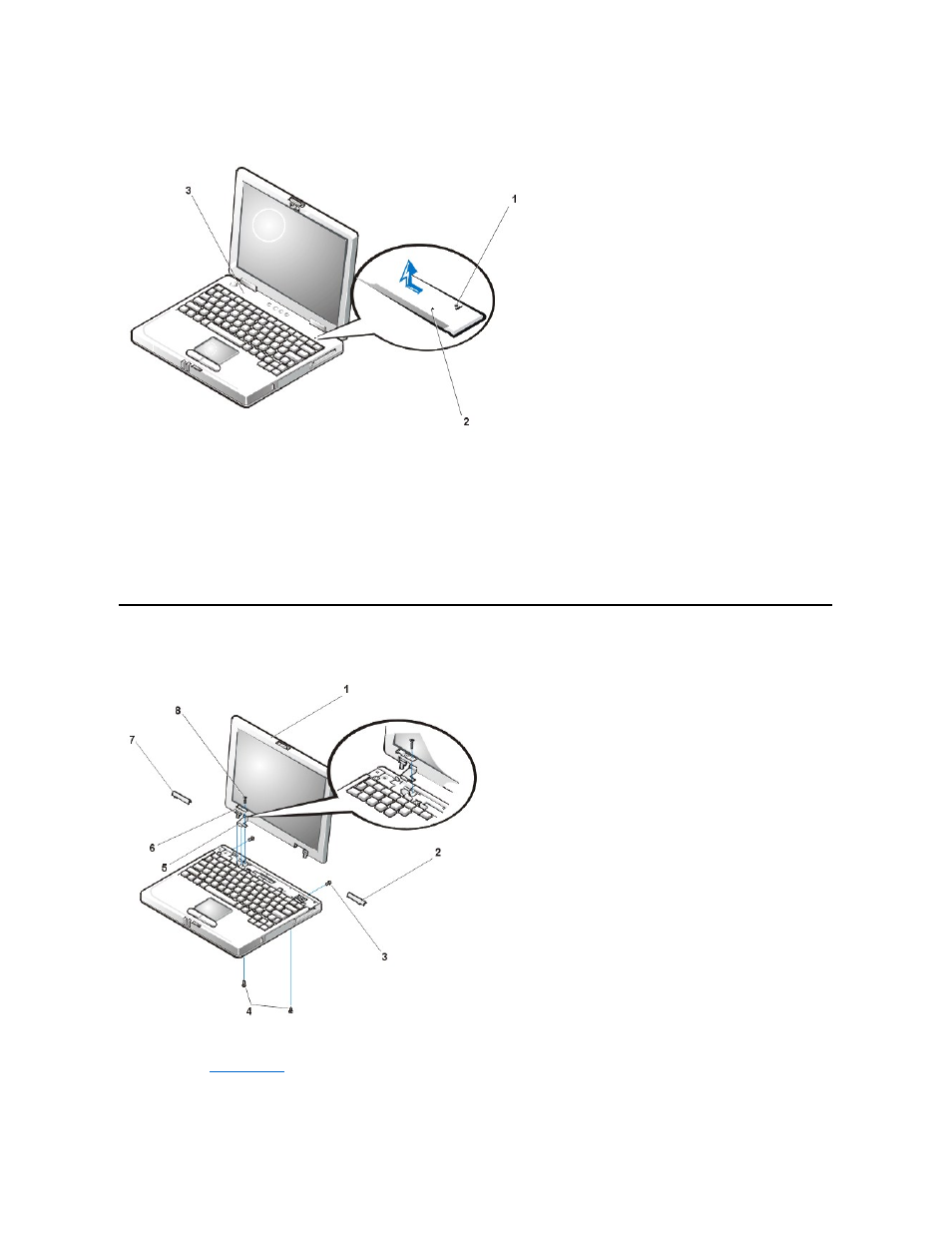 Display assembly, Display assembly hinge to base | Dell Inspiron 2000 User Manual | Page 27 / 67