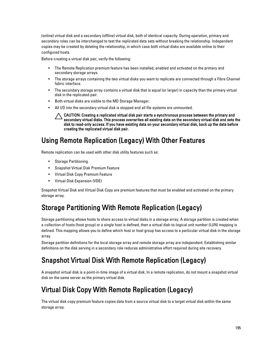 Virtual disk copy with remote replication (legacy) | Dell POWERVAULT MD3600I User Manual | Page 195 / 237