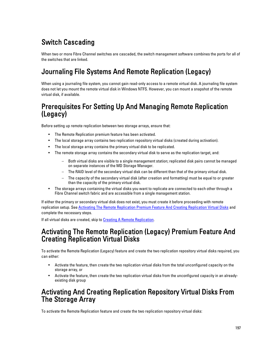 Switch cascading | Dell POWERVAULT MD3600I User Manual | Page 197 / 237