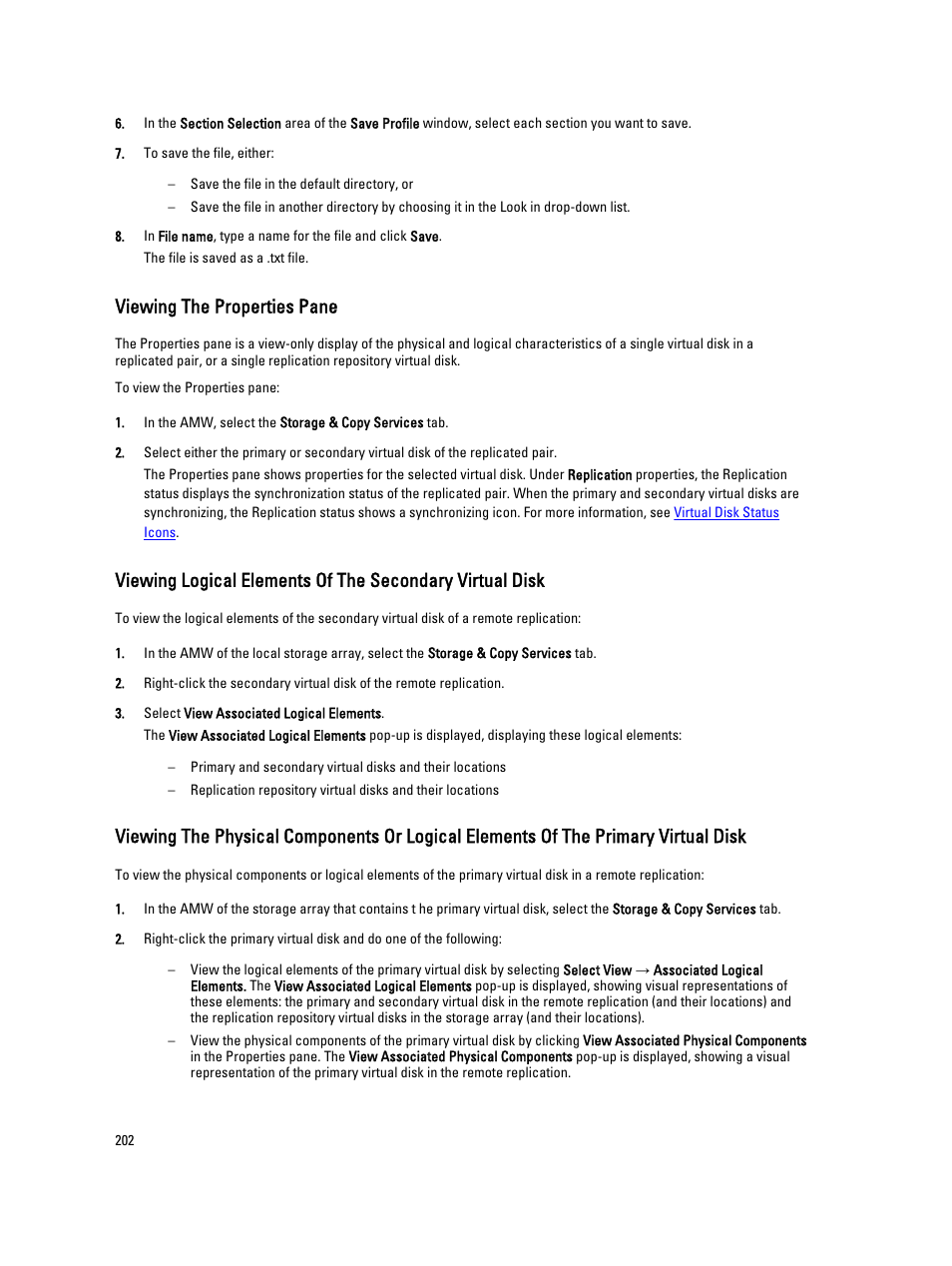 Viewing the properties pane | Dell POWERVAULT MD3600I User Manual | Page 202 / 237