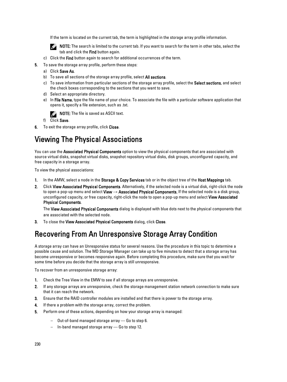 Viewing the physical associations | Dell POWERVAULT MD3600I User Manual | Page 230 / 237