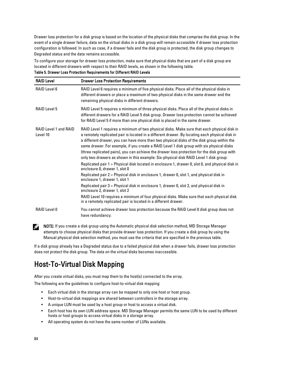 Host-to-virtual disk mapping, Host-to-virtual disk, Mapping | Dell POWERVAULT MD3600I User Manual | Page 84 / 237