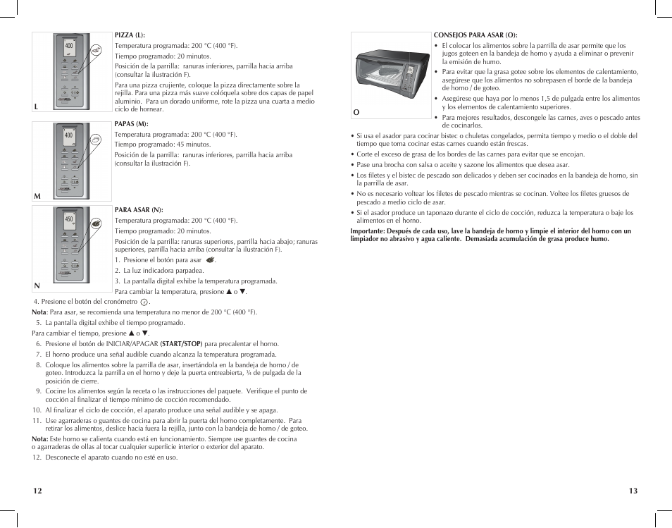 Black & Decker Perfect Broil CTO4551KT User Manual | Page 7 / 23