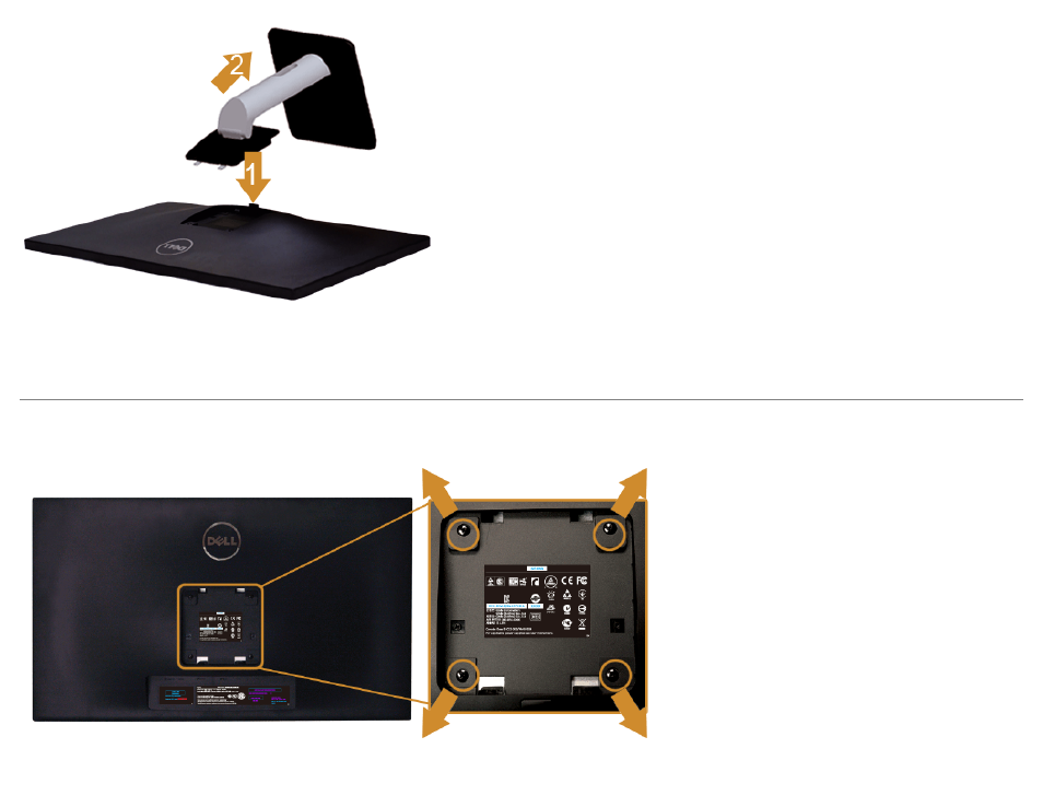 Wall mounting (optional) | Dell S2740L Monitor User Manual | Page 24 / 53