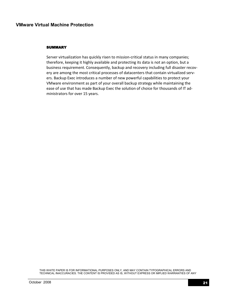 Vmware virtual machine protection | Dell PowerVault DL2000 User Manual | Page 21 / 21