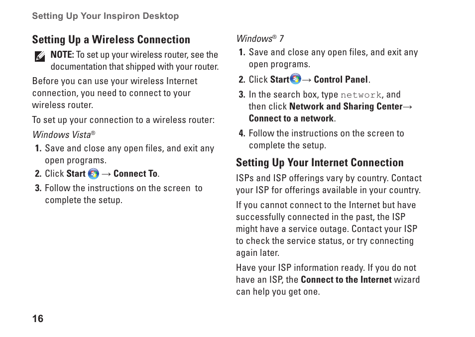 Dell Inpsiron 560s (Late 2009) User Manual | Page 18 / 72