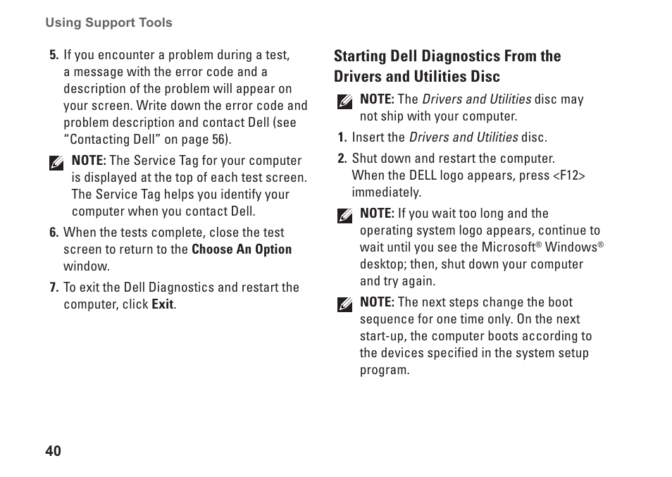 Dell Inpsiron 560s (Late 2009) User Manual | Page 42 / 72