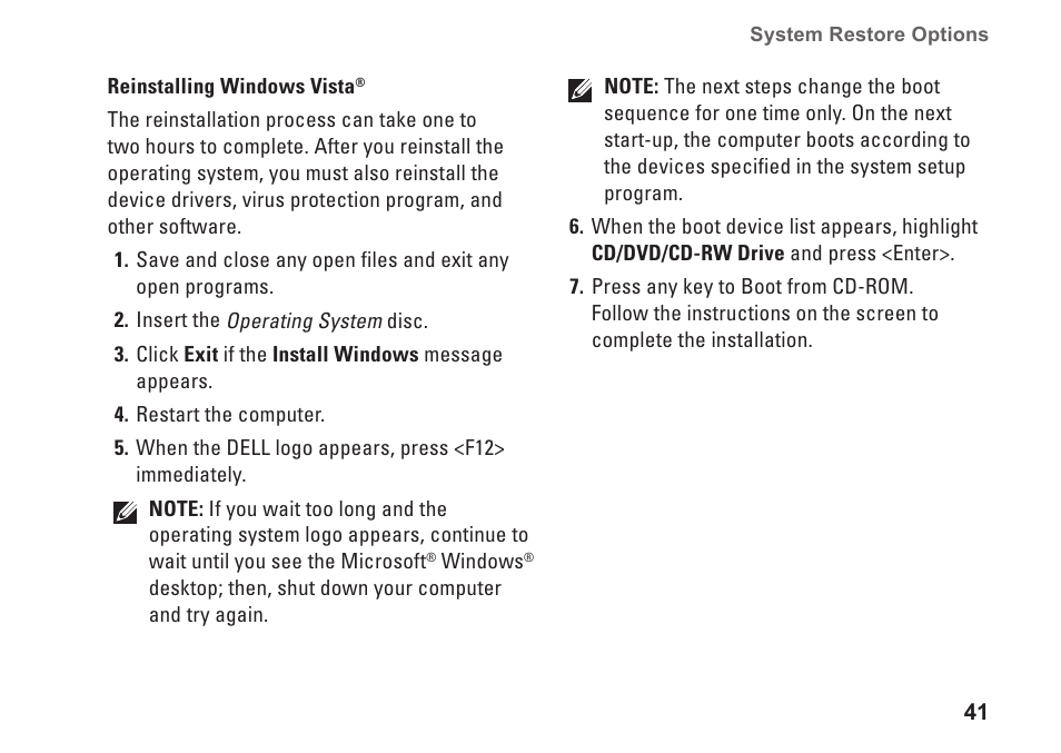 Dell Studio XPS M1340 (Mid 2010) User Manual | Page 43 / 74