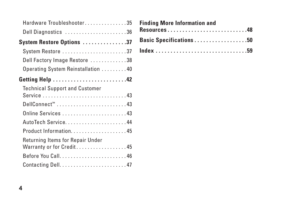 Dell Studio XPS M1340 (Mid 2010) User Manual | Page 6 / 74