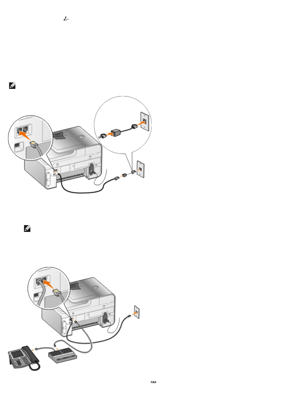 Connecting to an answering, Machine | Dell 968 All In One Photo Printer User Manual | Page 7 / 181