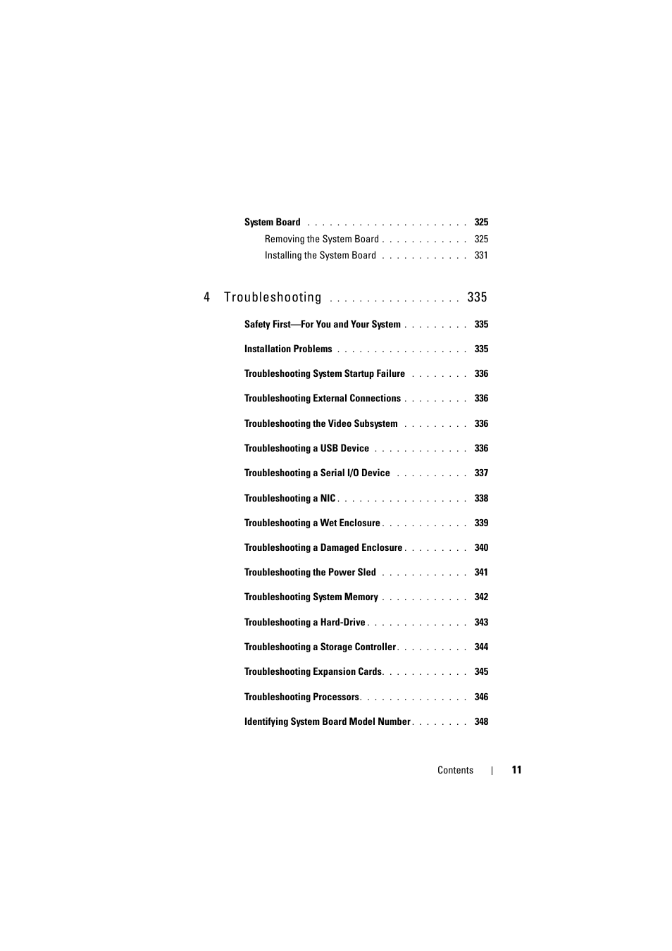 4 troubleshooting | Dell PowerEdge C8000 User Manual | Page 11 / 386