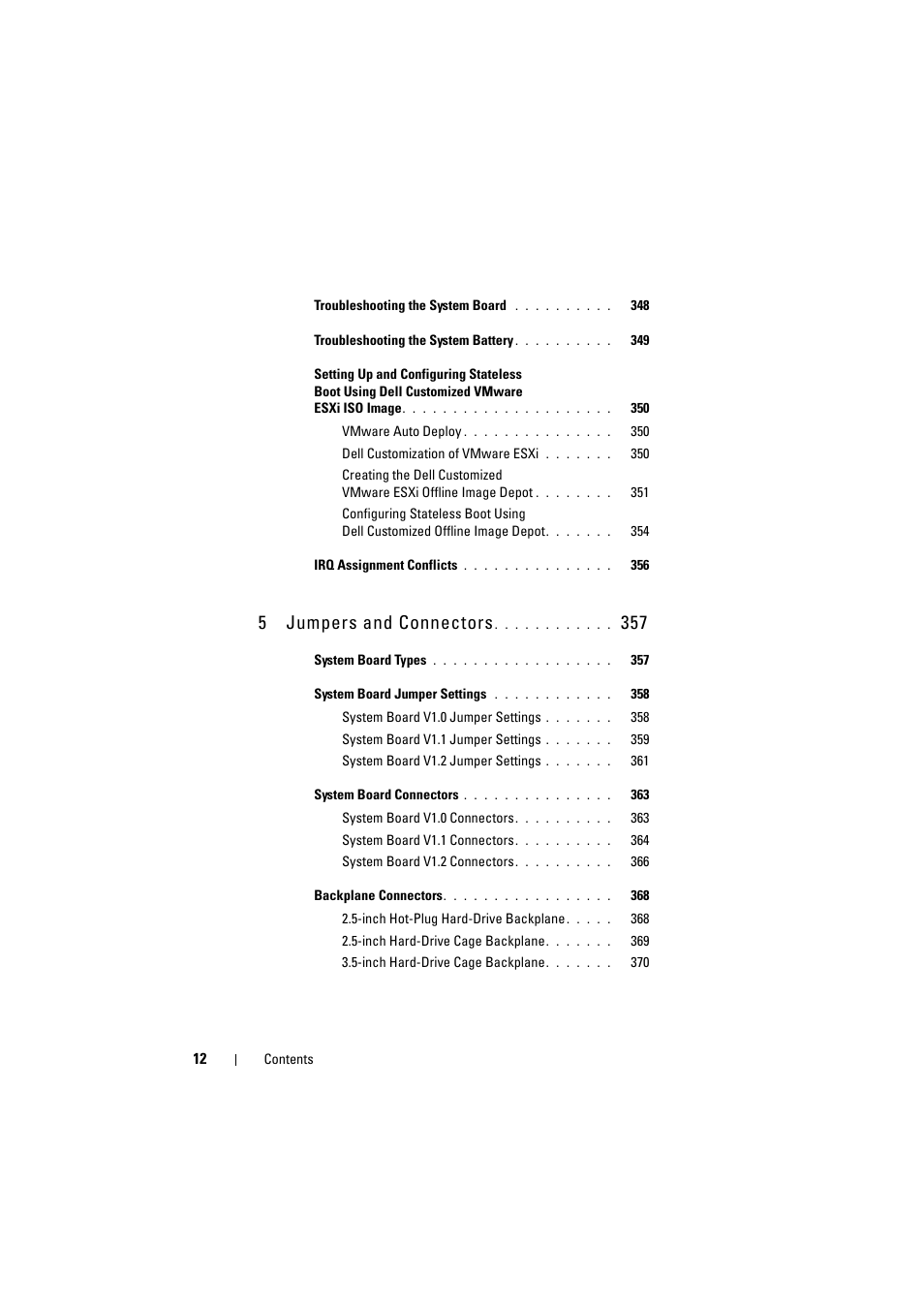 5 jumpers and connectors | Dell PowerEdge C8000 User Manual | Page 12 / 386