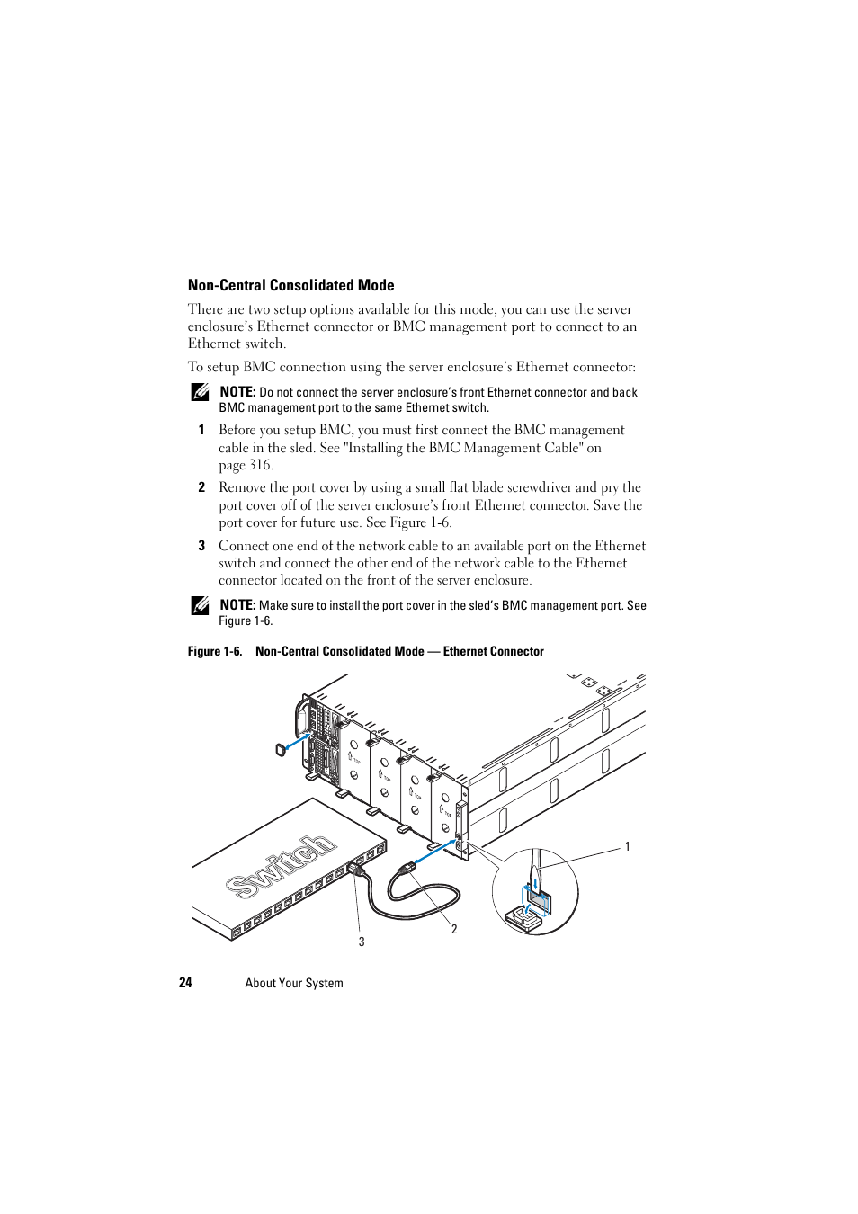 Non-central consolidated mode | Dell PowerEdge C8000 User Manual | Page 24 / 386