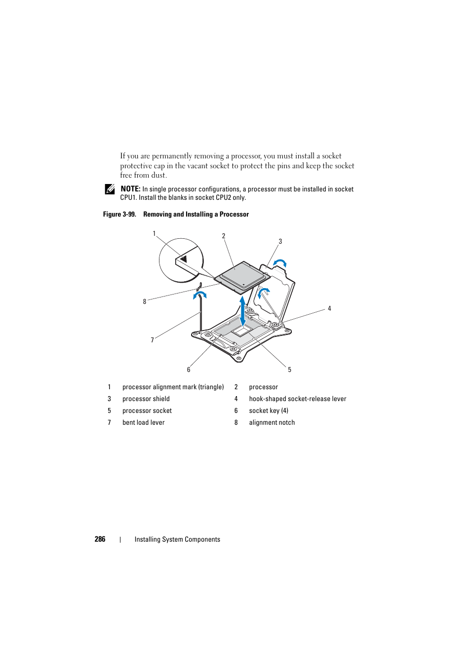 Position. see figure 3-99, See figure 3-99 | Dell PowerEdge C8000 User Manual | Page 286 / 386