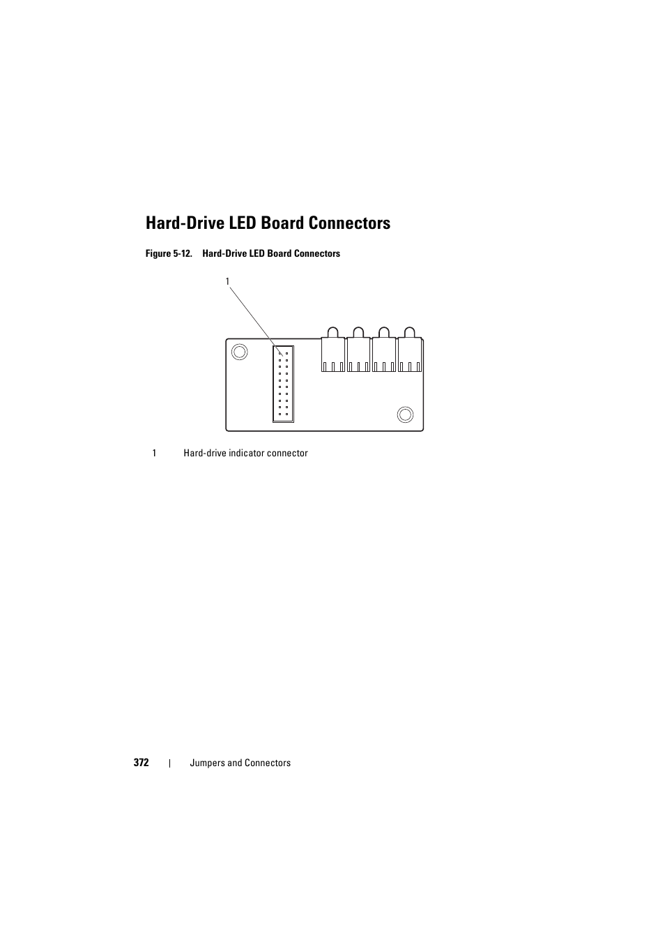 Hard-drive led board connectors | Dell PowerEdge C8000 User Manual | Page 372 / 386