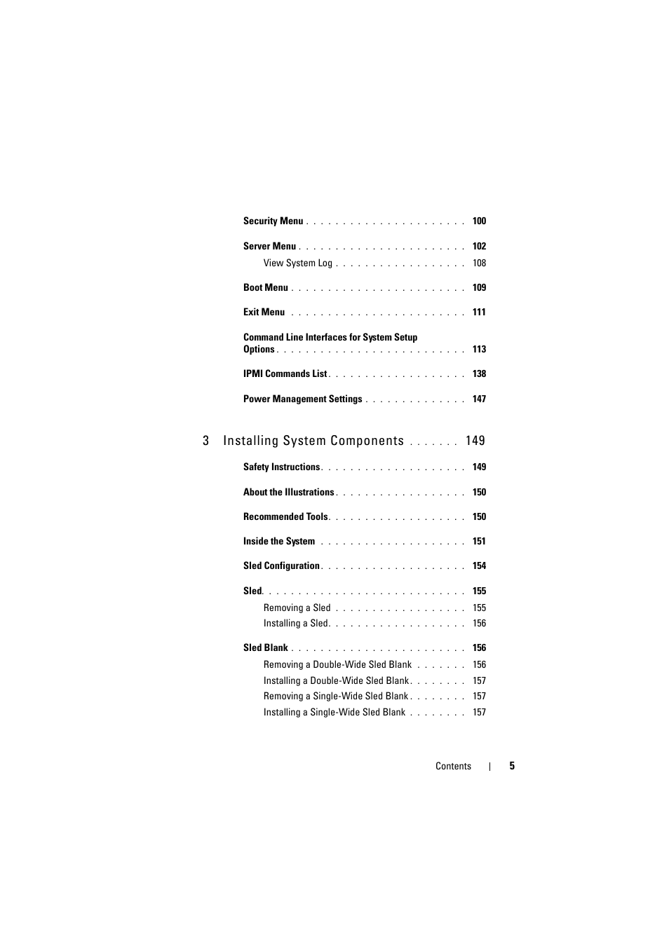 3 installing system components | Dell PowerEdge C8000 User Manual | Page 5 / 386