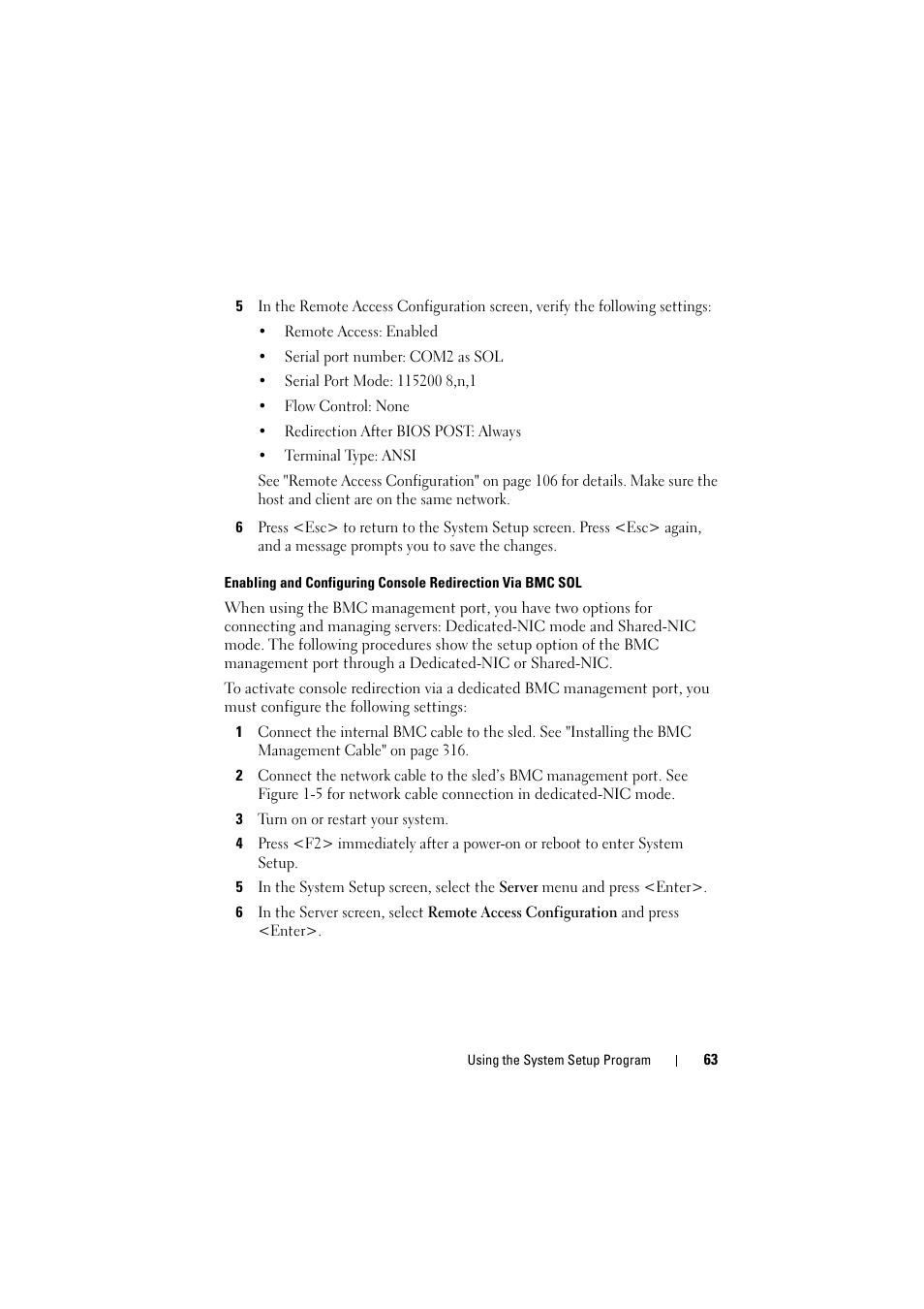 See "enabling and configuring | Dell PowerEdge C8000 User Manual | Page 63 / 386