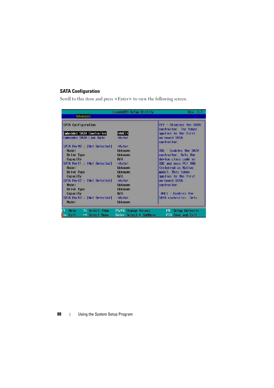 Sata configuration, Enabled. see "sata, Sata | Dell PowerEdge C8000 User Manual | Page 88 / 386