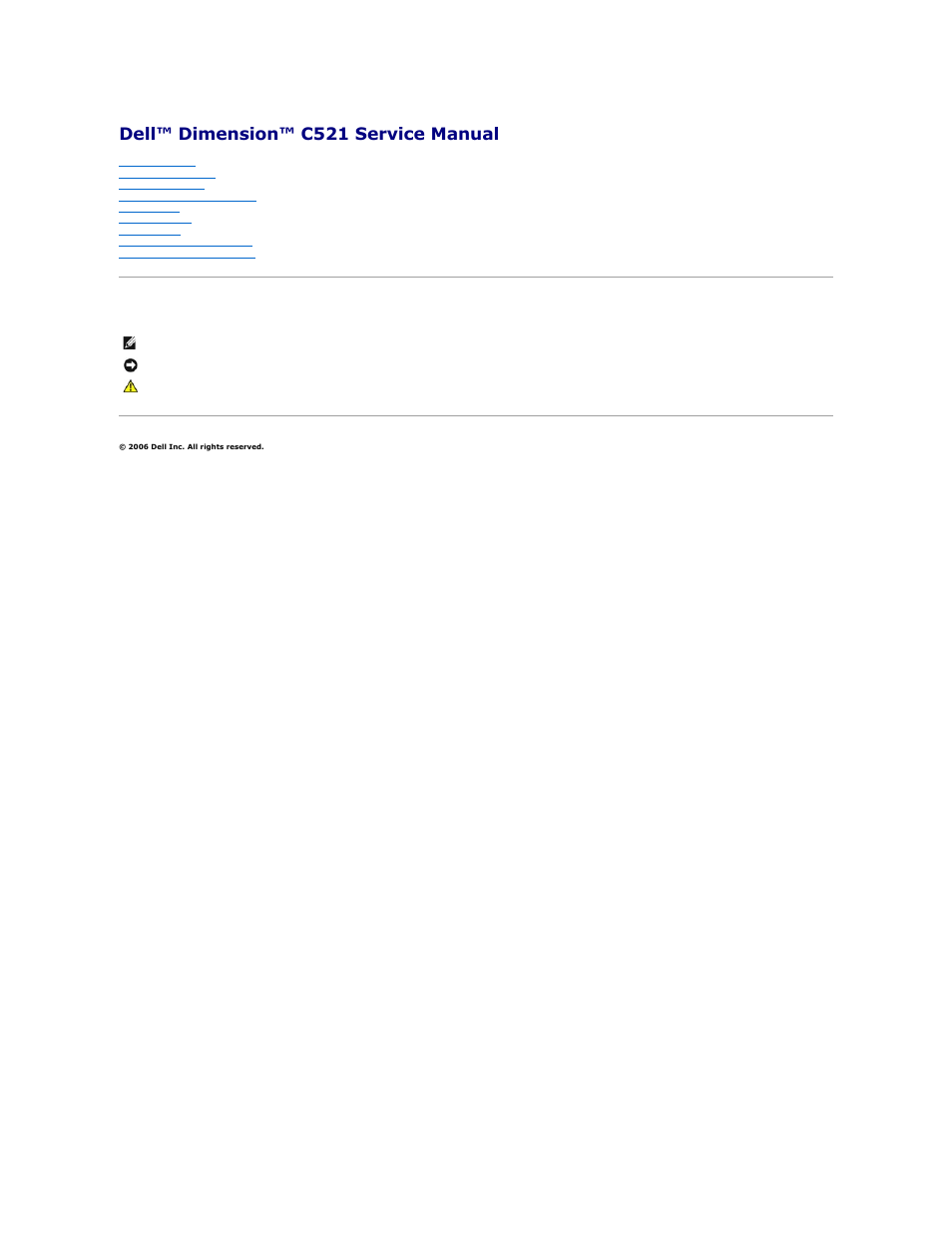 Dell Dimension C521 User Manual | 50 pages