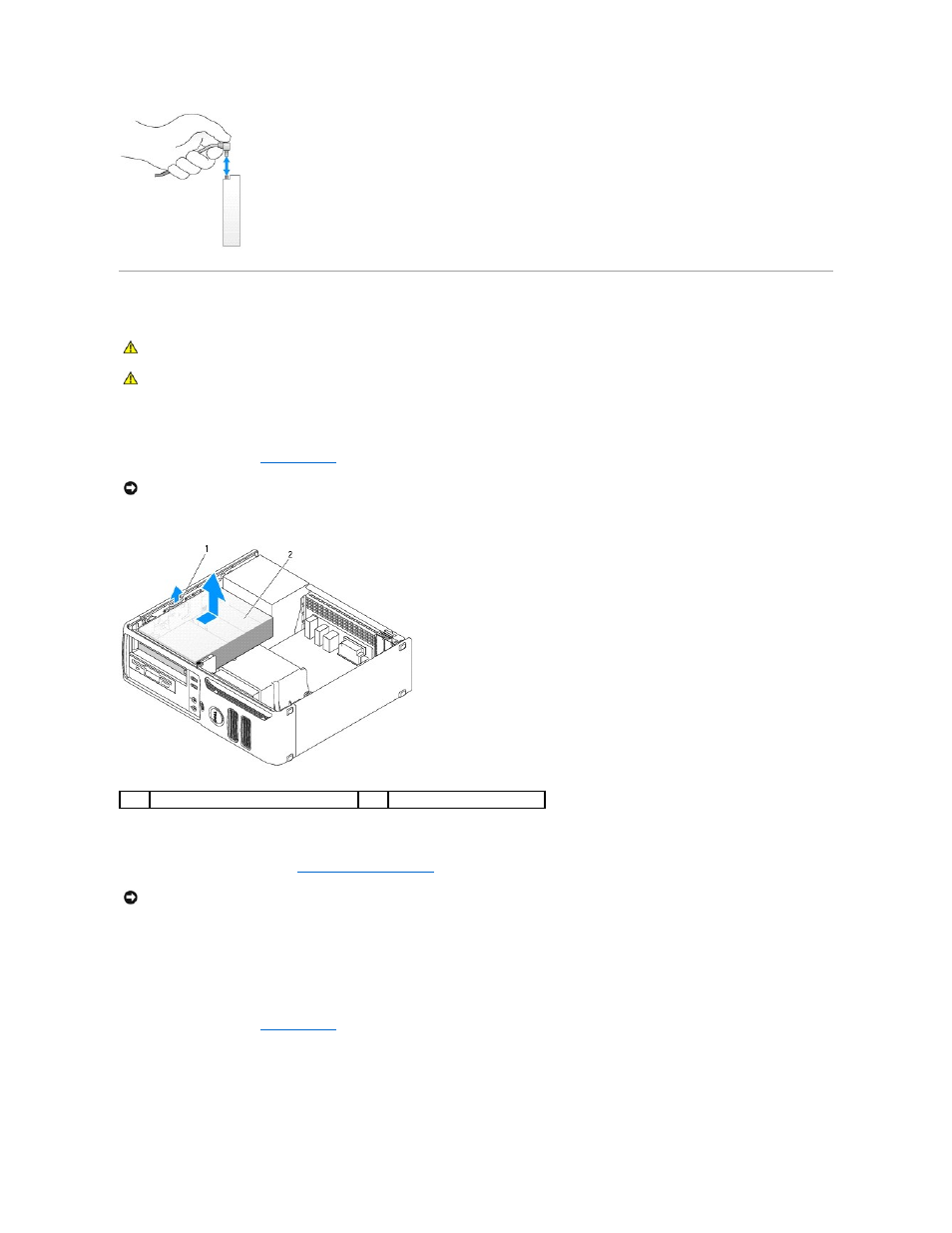 Cd/dvd drive, Removing a cd/dvd drive, Installing a cd/dvd drive | Dell Dimension C521 User Manual | Page 16 / 50