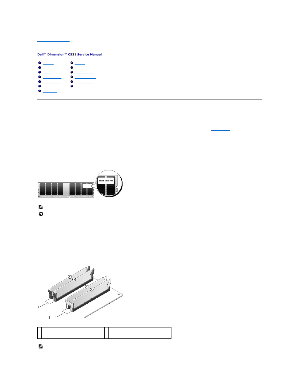 Removing and installing parts | Dell Dimension C521 User Manual | Page 9 / 50