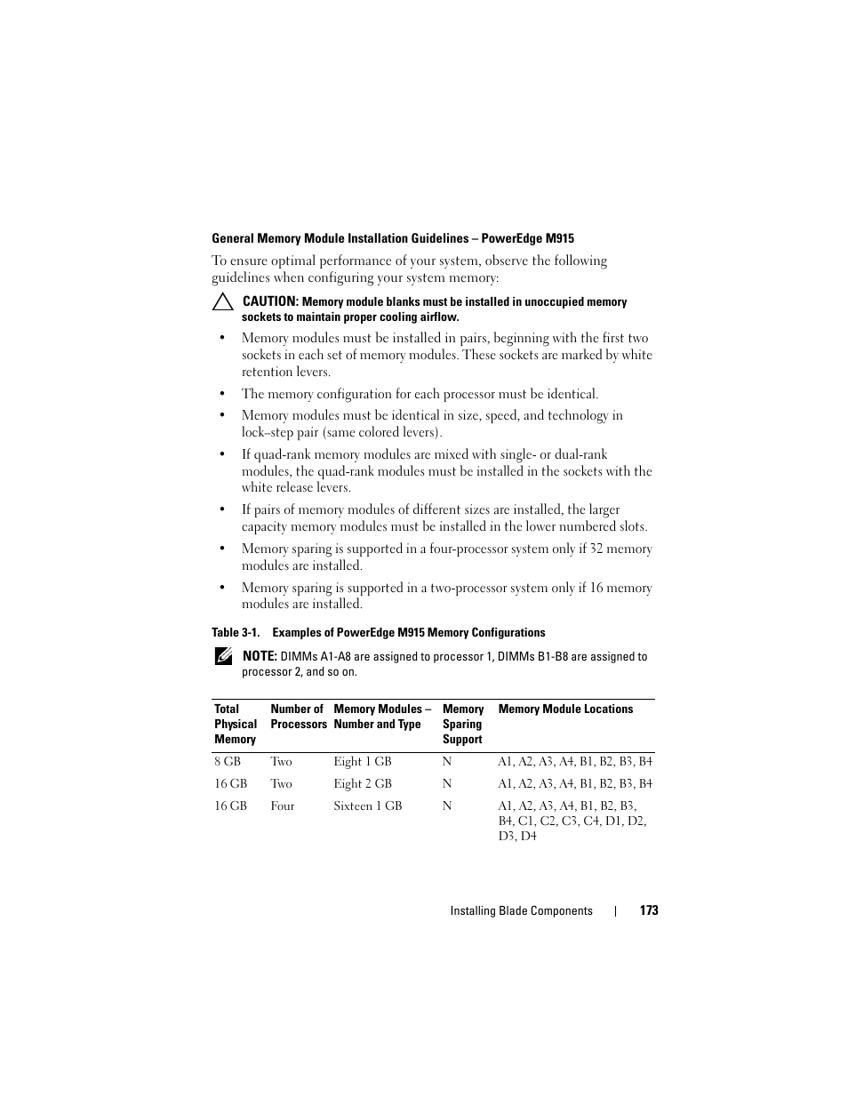 Dell PowerEdge M910 User Manual | Page 173 / 368