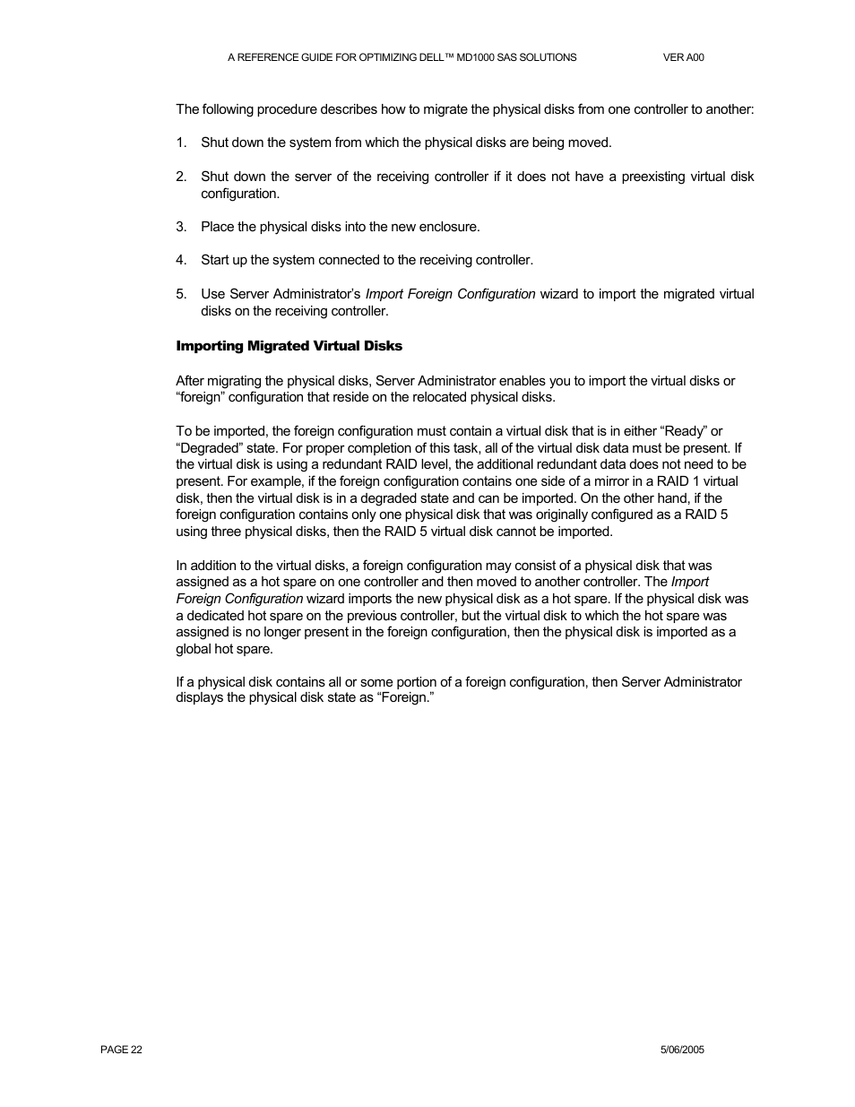 Dell POWERVAULT MD1000 User Manual | Page 22 / 35