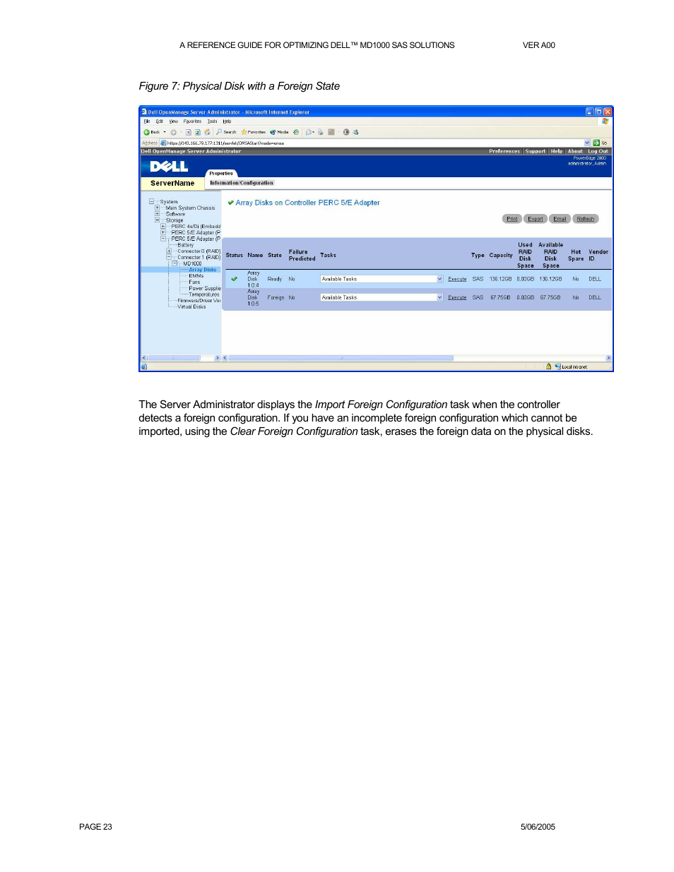 Dell POWERVAULT MD1000 User Manual | Page 23 / 35