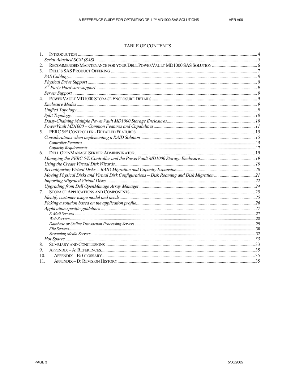 Dell POWERVAULT MD1000 User Manual | Page 3 / 35