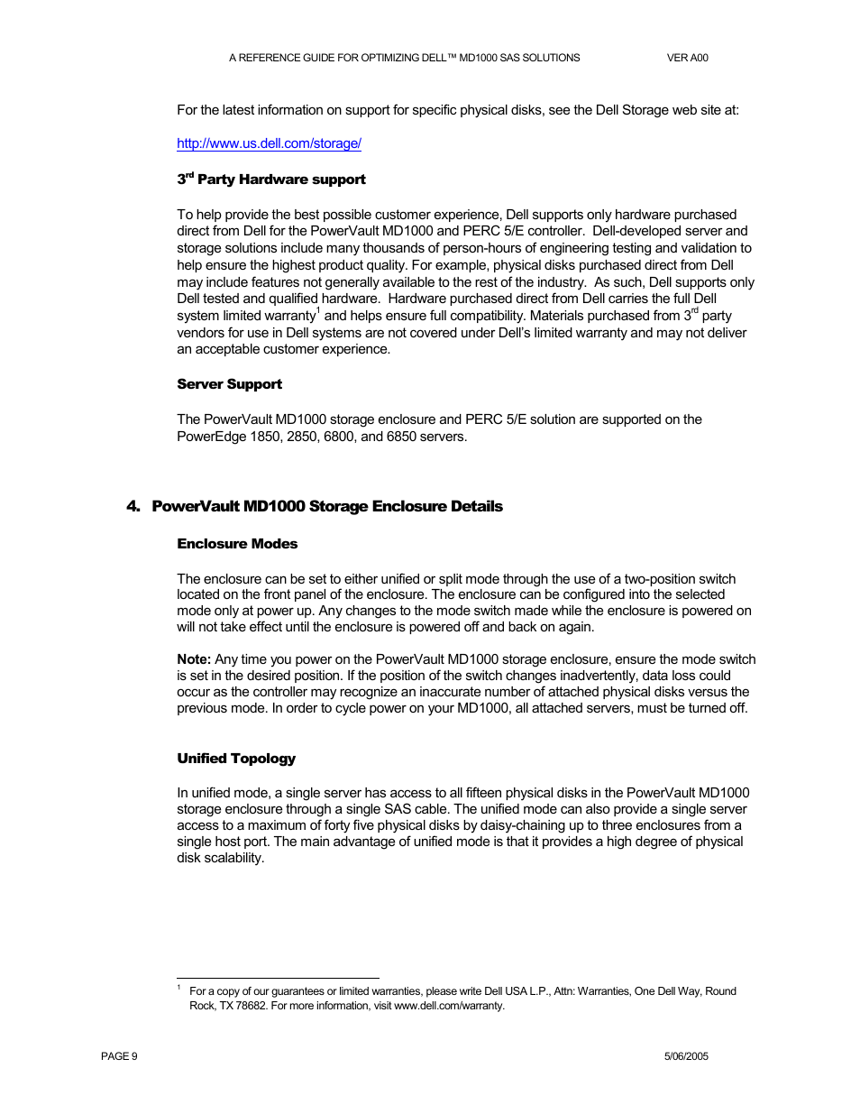 Powervault md1000 storage enclosure details | Dell POWERVAULT MD1000 User Manual | Page 9 / 35