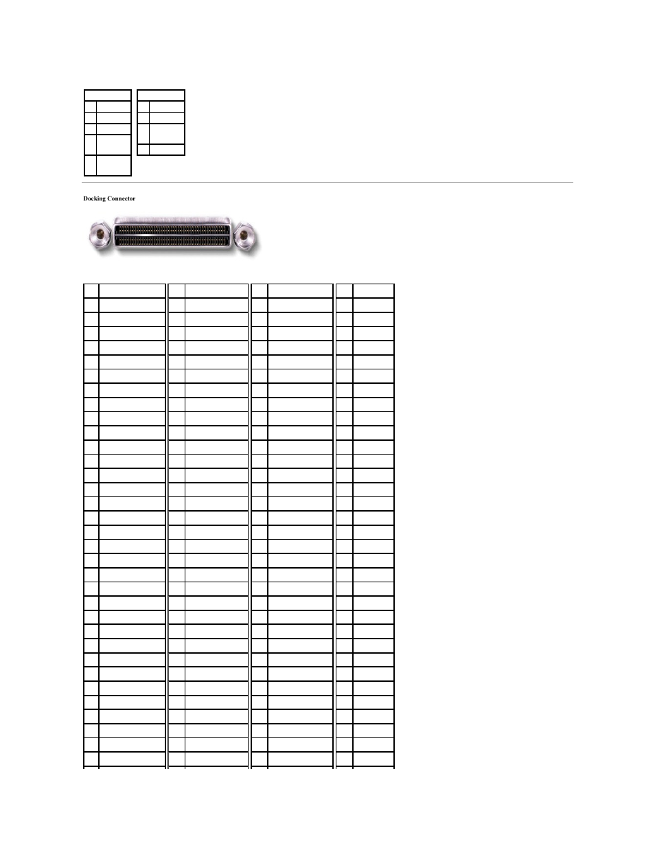 Docking connector | Dell Latitude C810 User Manual | Page 3 / 4