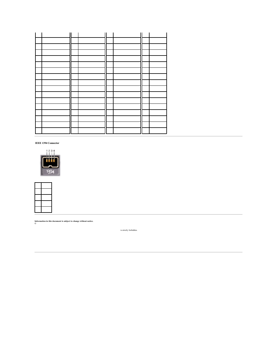 Ieee 1394 connector | Dell Latitude C810 User Manual | Page 4 / 4