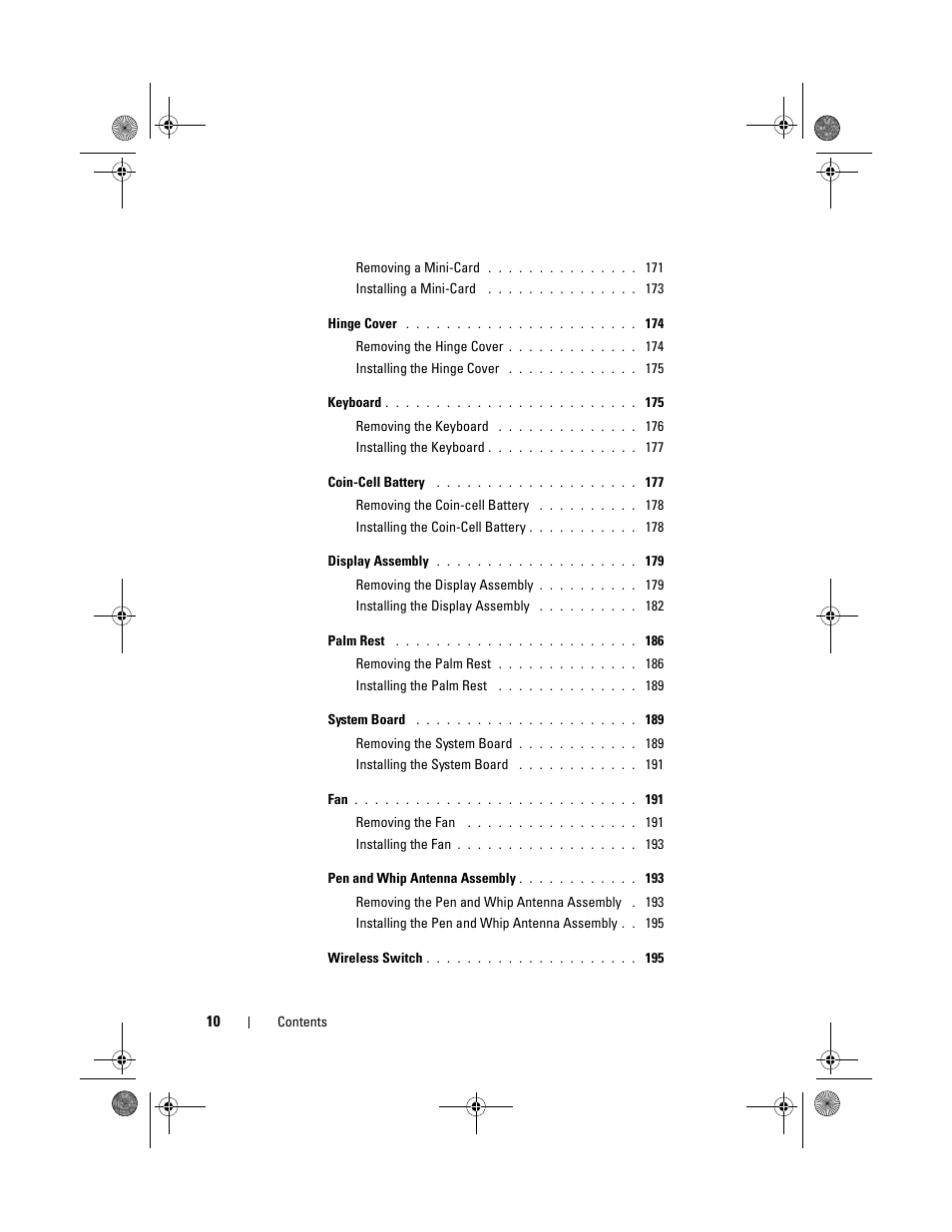 Dell Latitude XT (Late 2007) User Manual | Page 10 / 248