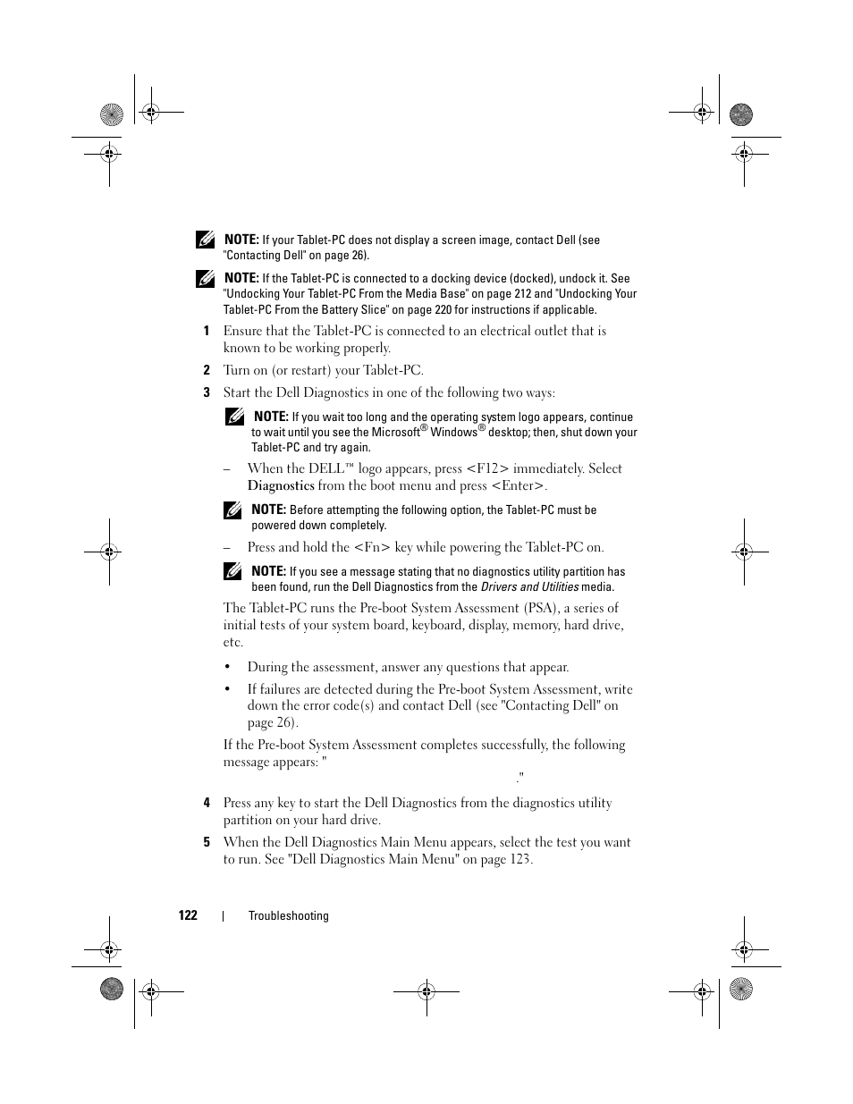 Dell Latitude XT (Late 2007) User Manual | Page 122 / 248