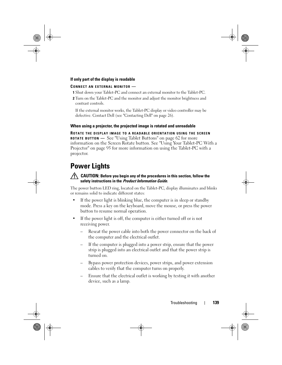 Power lights | Dell Latitude XT (Late 2007) User Manual | Page 139 / 248