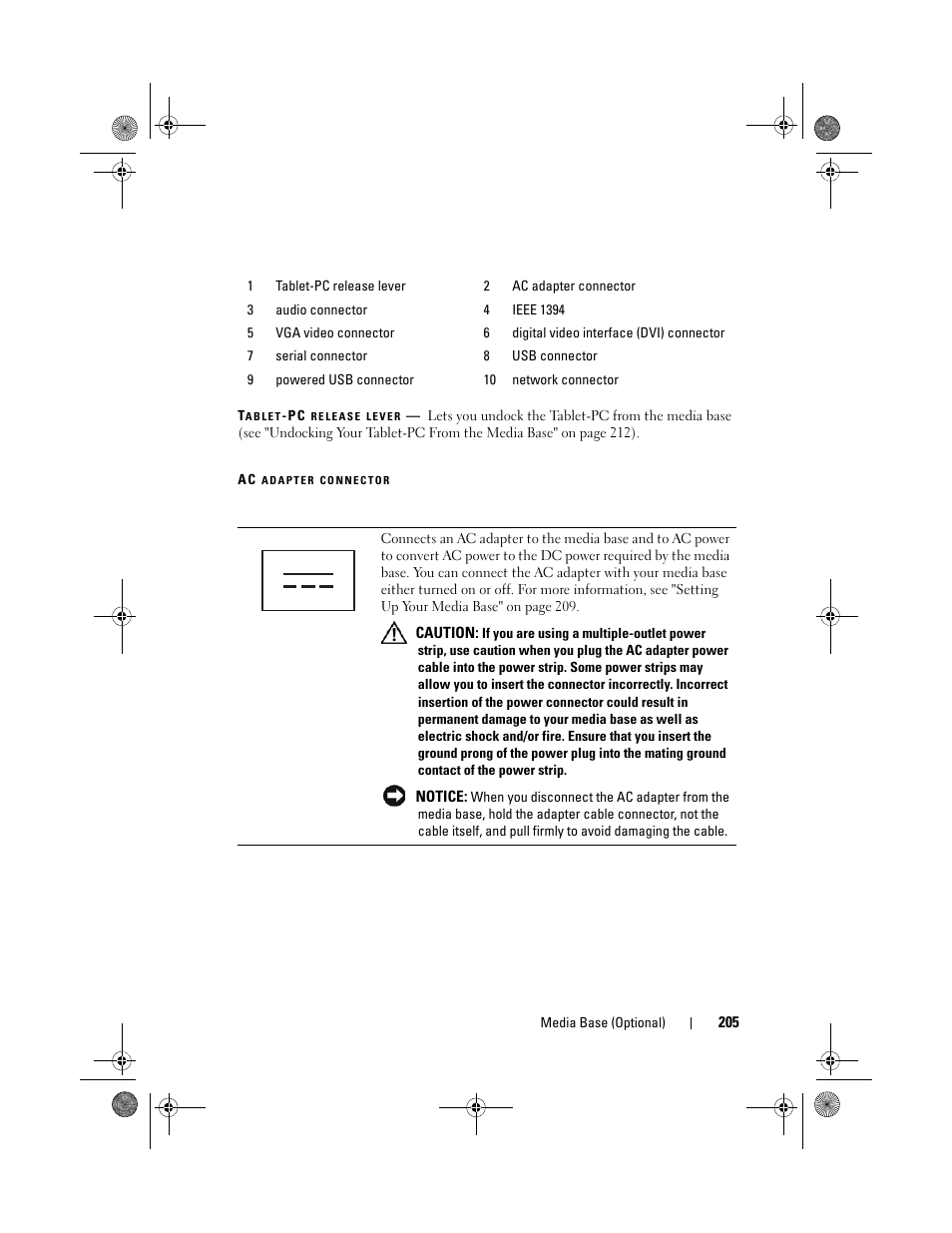 Dell Latitude XT (Late 2007) User Manual | Page 205 / 248