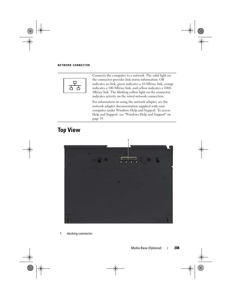 Top view | Dell Latitude XT (Late 2007) User Manual | Page 208 / 248