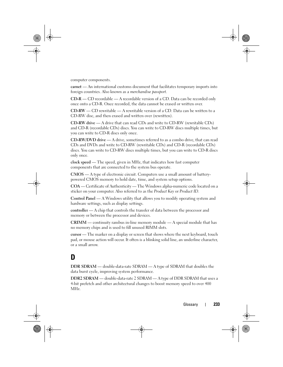 Dell Latitude XT (Late 2007) User Manual | Page 233 / 248