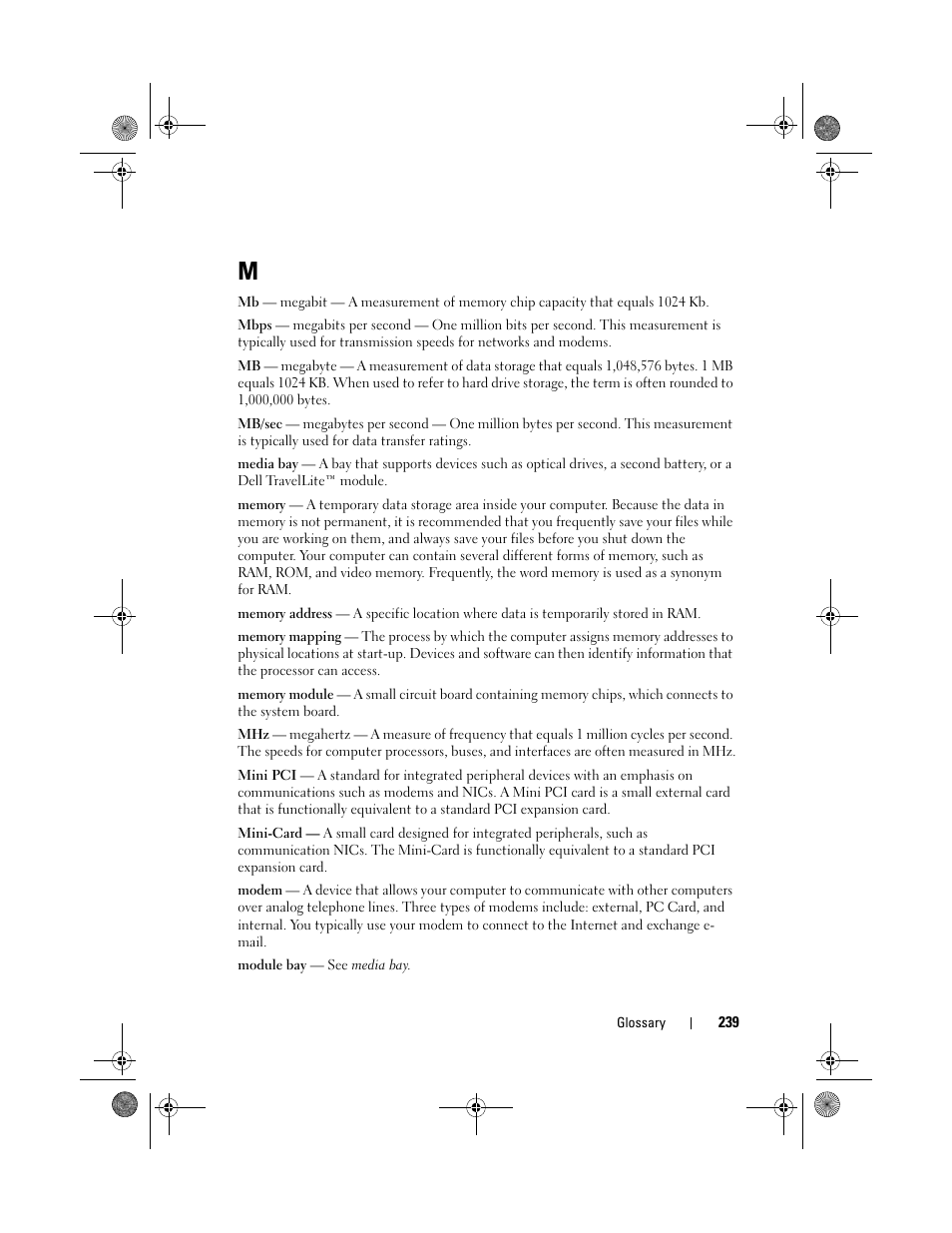 Dell Latitude XT (Late 2007) User Manual | Page 239 / 248