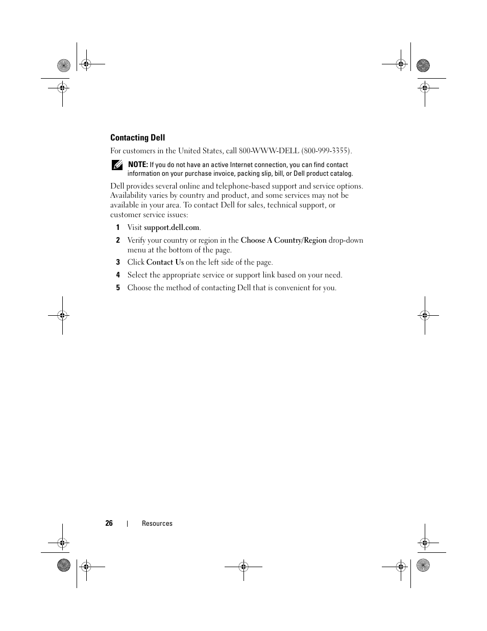 Contacting dell, E "contacting, See "contacting dell" on | Dell Latitude XT (Late 2007) User Manual | Page 26 / 248