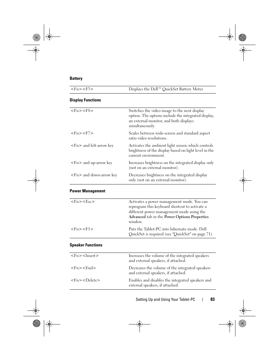 Dell Latitude XT (Late 2007) User Manual | Page 83 / 248